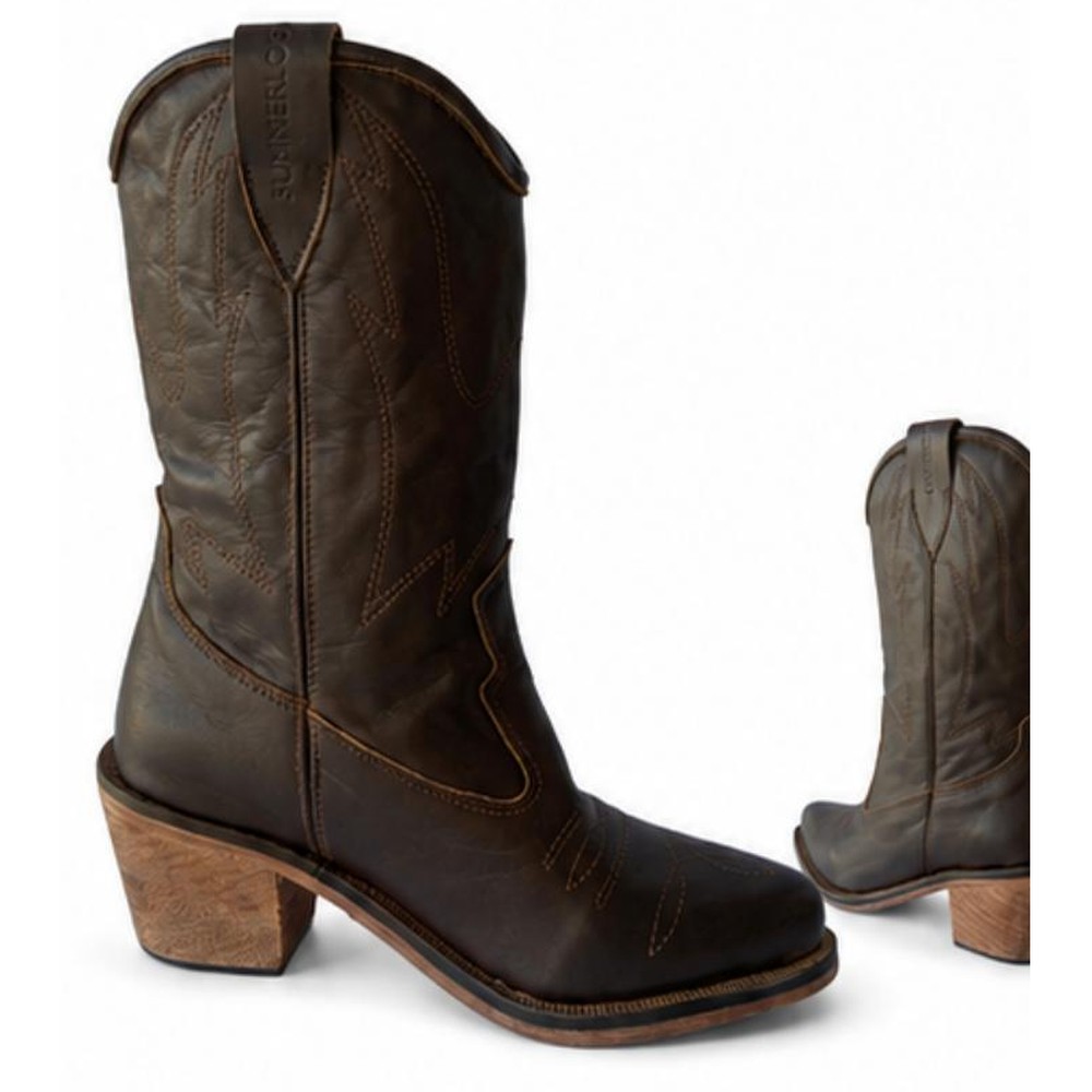CORDOBA — Bota western media caña | Leathersophy Bota western media caña — modelo CORDOBA hecho a mano en Argentina y España por Leathersophy