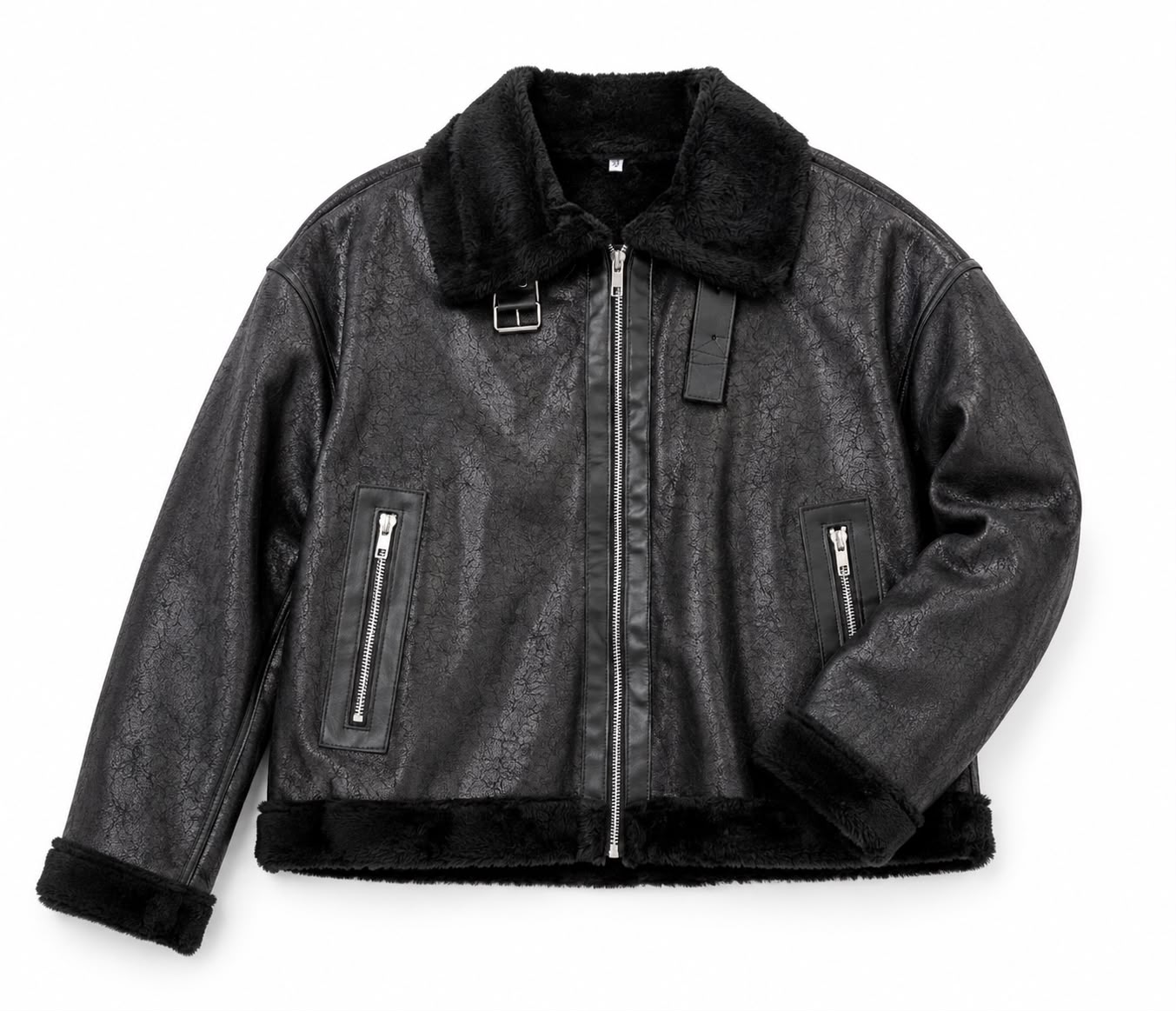 BARILOCHE — Campera de piel con forro de corderito, estilo aviador | Leathersophy Campera de piel con forro de corderito, estilo aviador — modelo BARILOCHE de Leathersophy